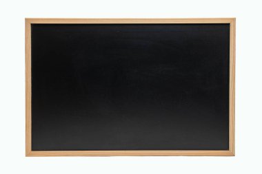Chalkboard empty blank against a white background with copy space