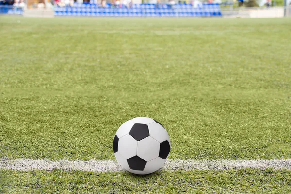 futbol çimlerde ve stadyumda.