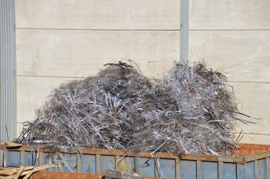 Cropped shot of metal piping, wiring and tubes