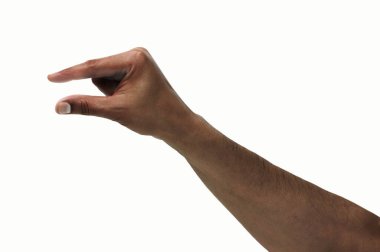 Erkek eli sembolü yapıyor. Bu da beyaz arkaplanı al demek.