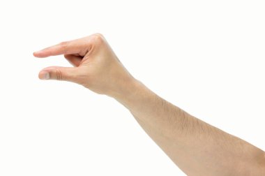 Erkek eli sembolü yapıyor. Bu da beyaz arkaplanı al demek.