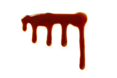 eritilmiş çikolata beyaz zemin üzerine damlama