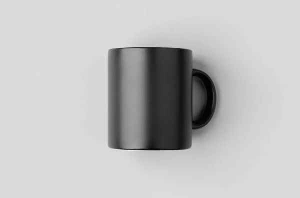Black Matte Mug Mockup — Stock Photo, Image