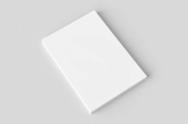 Özgeçmiş, özgeçmiş, antet, fatura modeli. Gri arkaplandaki A4 kağıtları yığını.