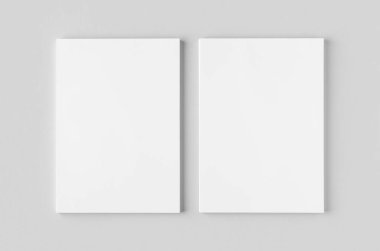 Özgeçmiş, özgeçmiş, antet, fatura modeli. Gri arkaplandaki A4 kağıtları yığını.