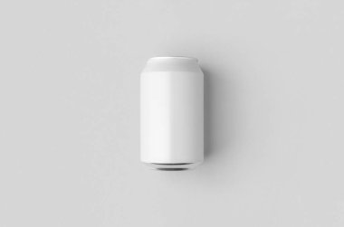 Beyaz küçük bira veya alüminyum kutu..