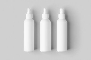 Beyaz kozmetik sprey sprey şişesi..