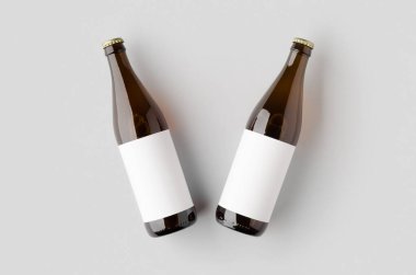 Bira şişesi maketi. NRW, Vichy tipi. Boş etiket.