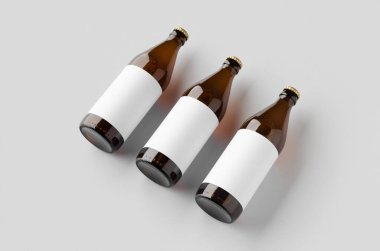 Euro bira şişesi, etiketi boş..