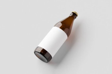 Euro bira şişesi, etiketi boş..