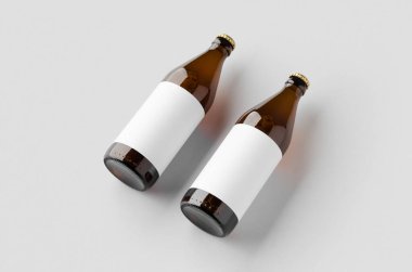 Euro bira şişesi, etiketi boş..