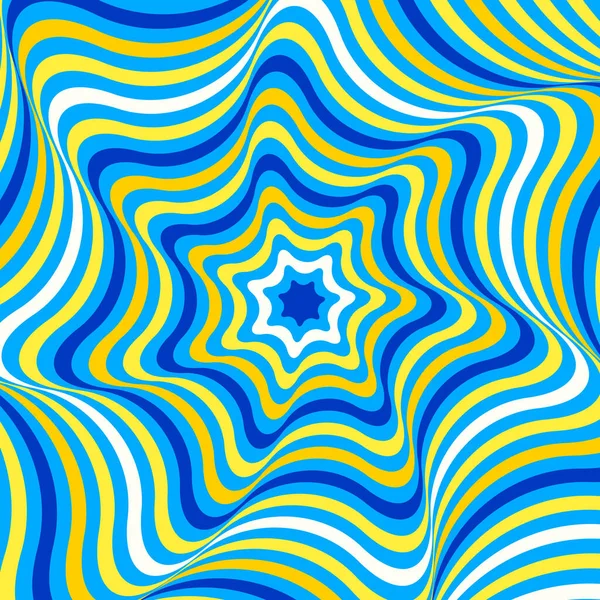 Abstracte Hypnotiserende Golvende Achtergrond Golvende Lijnen Illusie Opt Art Stijl — Stockvector