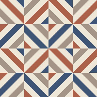 70 'lerin retro kırılan çizgileri, kusursuz vektör deseni. Soyut geometrik arkaplan, 1970 'ler tarzı, klasik renkler.