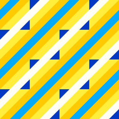 Renkli zigzaglar, elmaslar ve optik illüzyon, kusursuz geometrik vektör deseni. Kalın tasarım arkaplan, kumaş, duvar kağıdı, kapak tasarımı