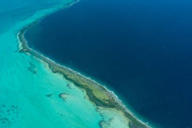 Los Roques archipelago in Venezuela, paradise beaches, light blue beaches, horizontal photo