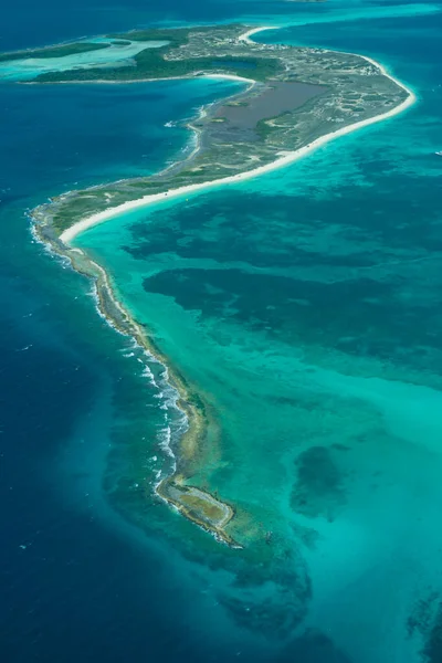 Aerial View Los Roques Venezuela Turquoise Blue Beaches Exotic Beaches — Stockfoto
