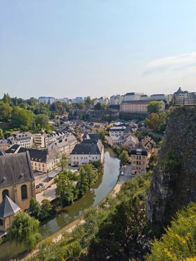 Lüksemburg Şehri, Lüksemburg Avrupa kenti dikey fotoğrafı