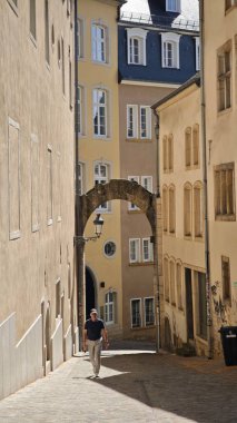 Lüksemburg Şehri, Lüksemburg Avrupa kenti dikey fotoğrafı