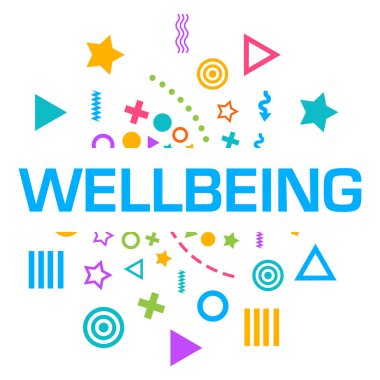 Refah metni renkli arkaplan üzerine yazıldı.