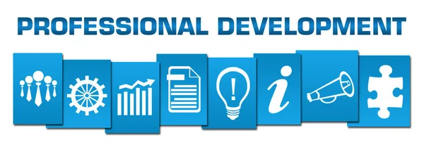 Professional Development Concept Image Text Business Symbols — Stock Photo, Image