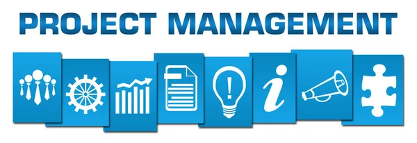 Project Management Concept Image Text Business Symbols — 스톡 사진