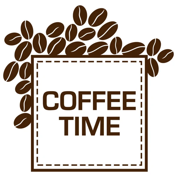 Coffee Time Concept Image Text Coffee Related Symbols — ストック写真