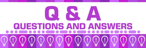 Questions Answers Concept Image Text Bulb Symbols —  Fotos de Stock
