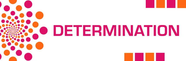 Determination Text Written Pink Orange Background — Stock Photo, Image
