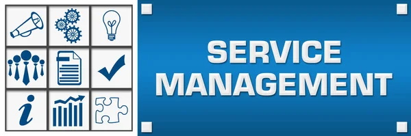 Service Management Concept Image Text Related Symbols — Stock Photo, Image