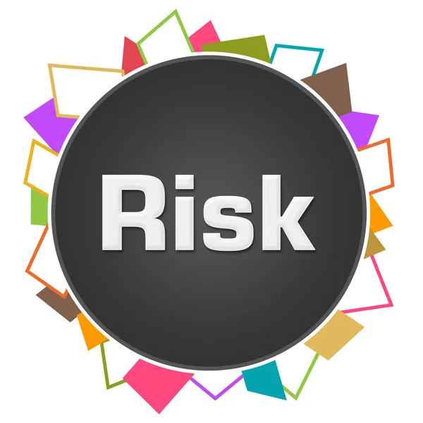Koyu Renkli Arkaplanda Yazılan Risk Metni — Stok fotoğraf