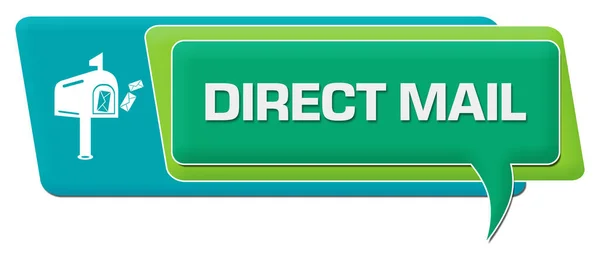Direct Mail Konzeptbild Mit Text Und Dazugehörigem Symbol — Stockfoto