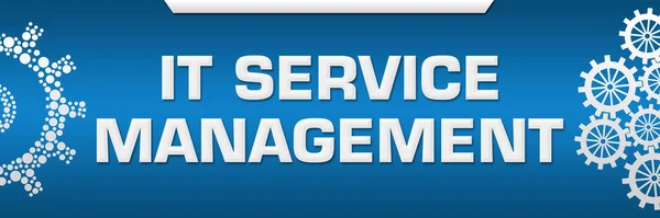 Service Management Text Written Blue Background — стокове фото