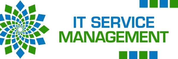 Service Management Texto Escrito Sobre Fondo Verde Azul — Foto de Stock
