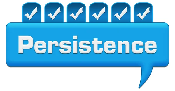 Persistentie Concept Beeld Met Tekst Teken Teken Symbolen — Stockfoto