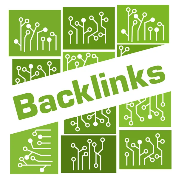Backlinks Εικόνα Έννοια Σύμβολα Κειμένου Και Κυκλώματος — Φωτογραφία Αρχείου