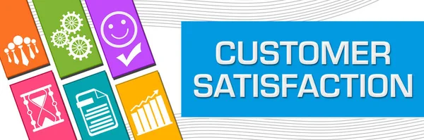 Customer Satisfaction Concept Image Text Business Symbols — Zdjęcie stockowe