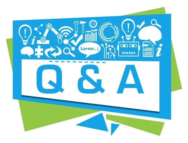 Q And A - Questions And Answers concept image with text and technology symbols.
