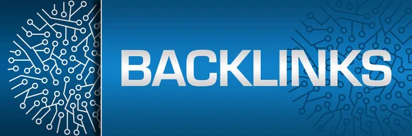 Backlinks Εικόνα Έννοια Σύμβολα Κειμένου Και Κυκλώματος — Φωτογραφία Αρχείου