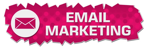Imagem Conceito Email Marketing Com Texto Símbolo Relacionado — Fotografia de Stock