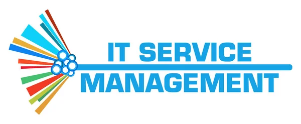 Service Management Text Napsaný Přes Modré Barevné Pozadí — Stock fotografie
