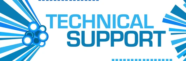 Technical Support Text Written Blue Background — Stock Photo, Image