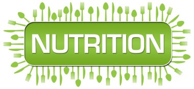 Yeşil arkaplan üzerine yazılmış beslenme metni.