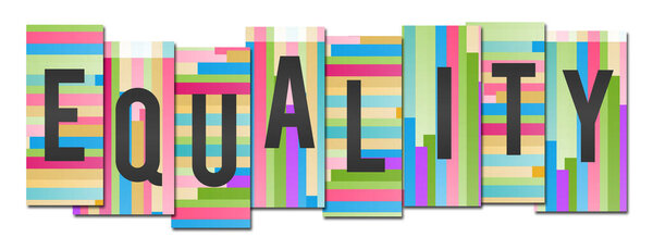 Текст равенства, написанный на цветном фоне.