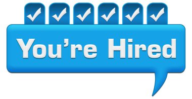 Metin ve işaret simgeleriyle işe alındınız.