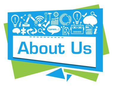 Metin ve teknoloji sembolleri ile bizim konsept imajımız.