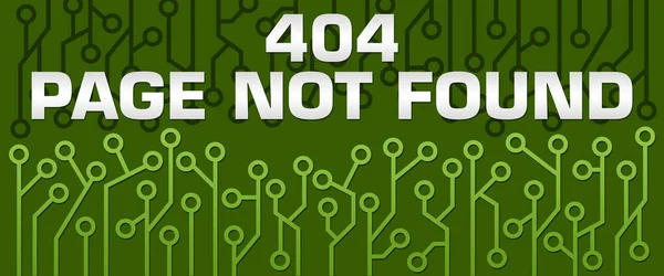 Error 404 - Page Not Found concept image with text and circuit symbols.