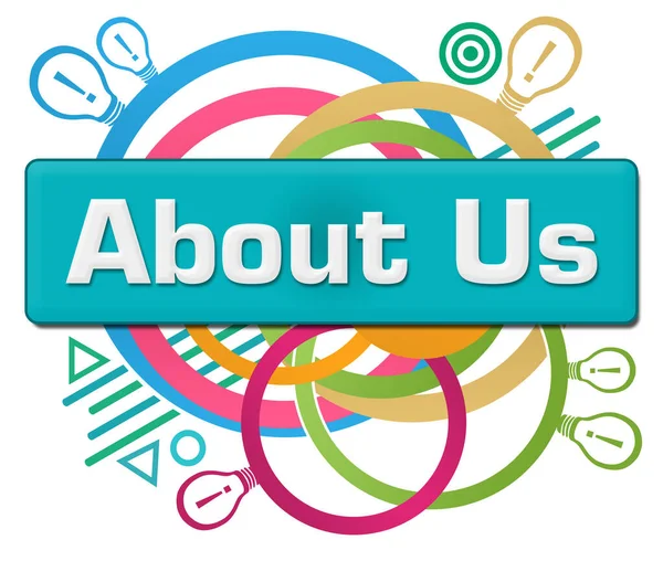 Turkuaz renkli arkaplan üzerine yazılmış Bizle ilgili metin.