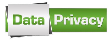 Yeşil gri arkaplan üzerine yazılmış veri gizlilik metni.
