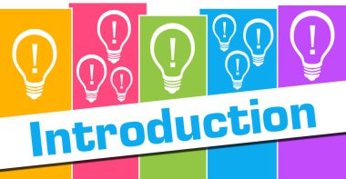 Metin ve ampul sembollü tanıtım konsepti resmi.