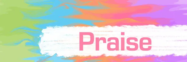 Praise Text Written Colorful Background — Stock Photo, Image